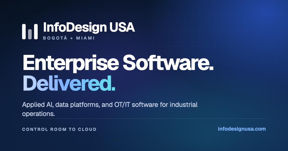InfoDesign — Software empresarial. En producción.